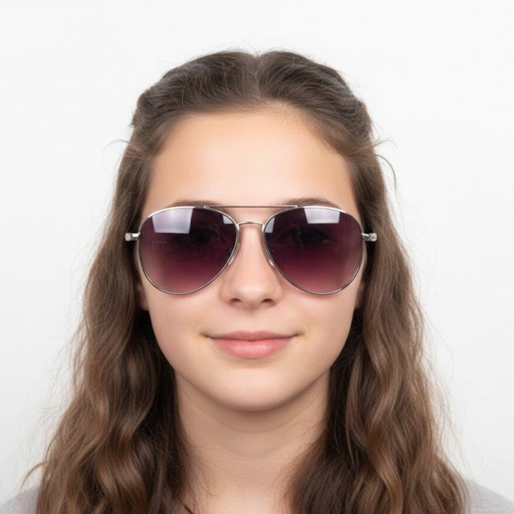 Justice Girls Girl's Green Aviator Sunglasses NWT